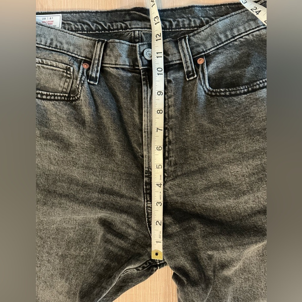 GAP Gray Black sandwash '90s Loose High Rise Jeans - Picture 4 of 11